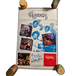 The Crusaders Vintage 1980 Promo Album Poster 23x36 MCA Records Joe Sample Jazz